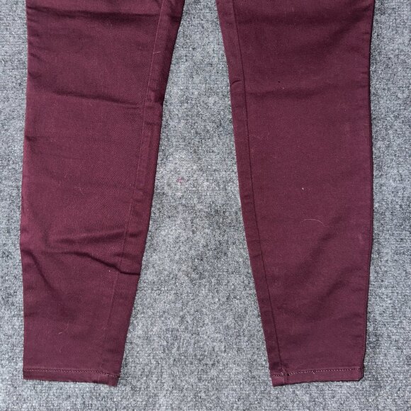Signature Levi Strauss 8 Modern Ankle Jegging Wine Color Cotton Stretch NEW - Picture 2 of 8